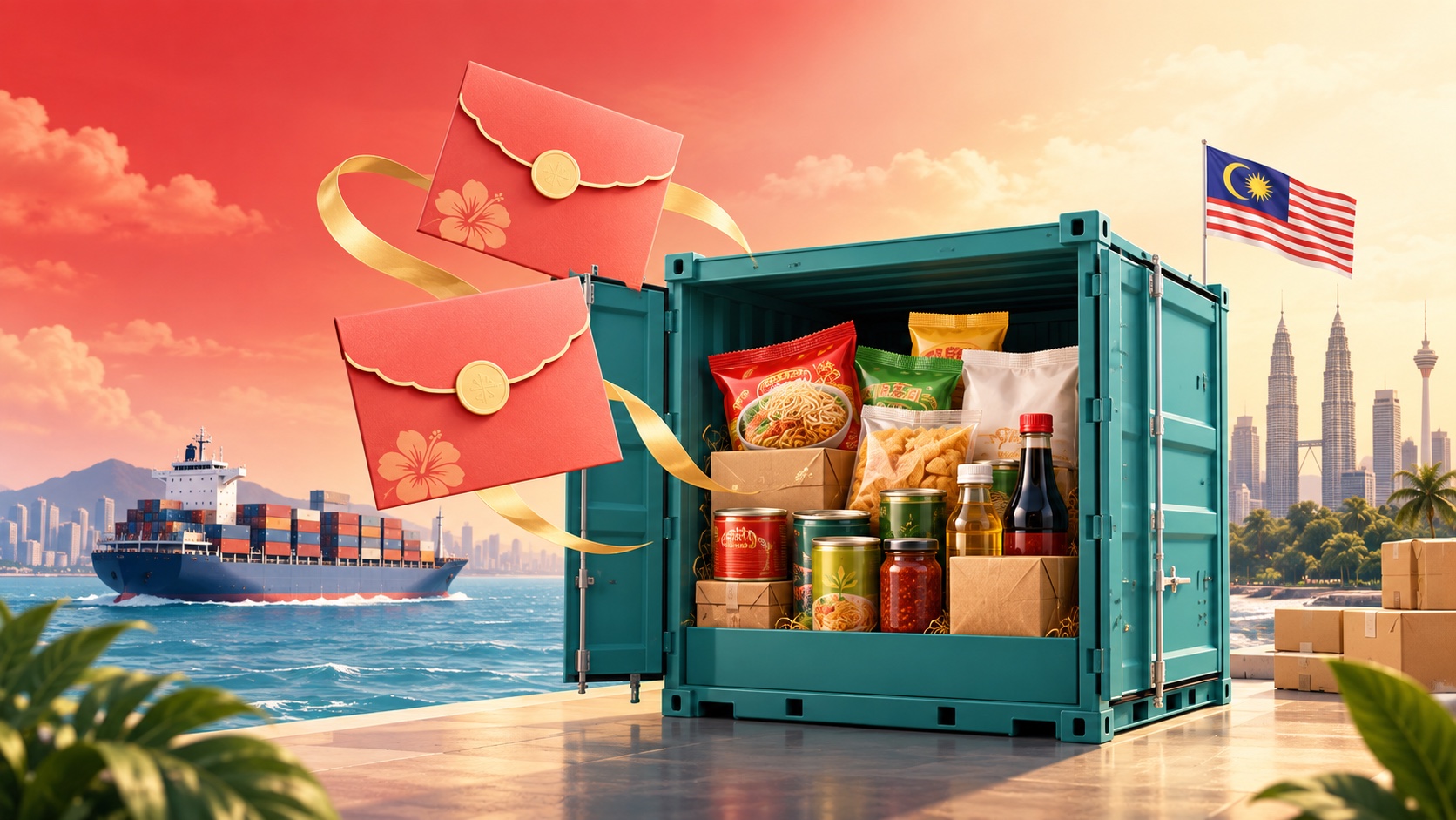 菜鸟集运马来西亚海运食品专线：每月可领 2 张运费券